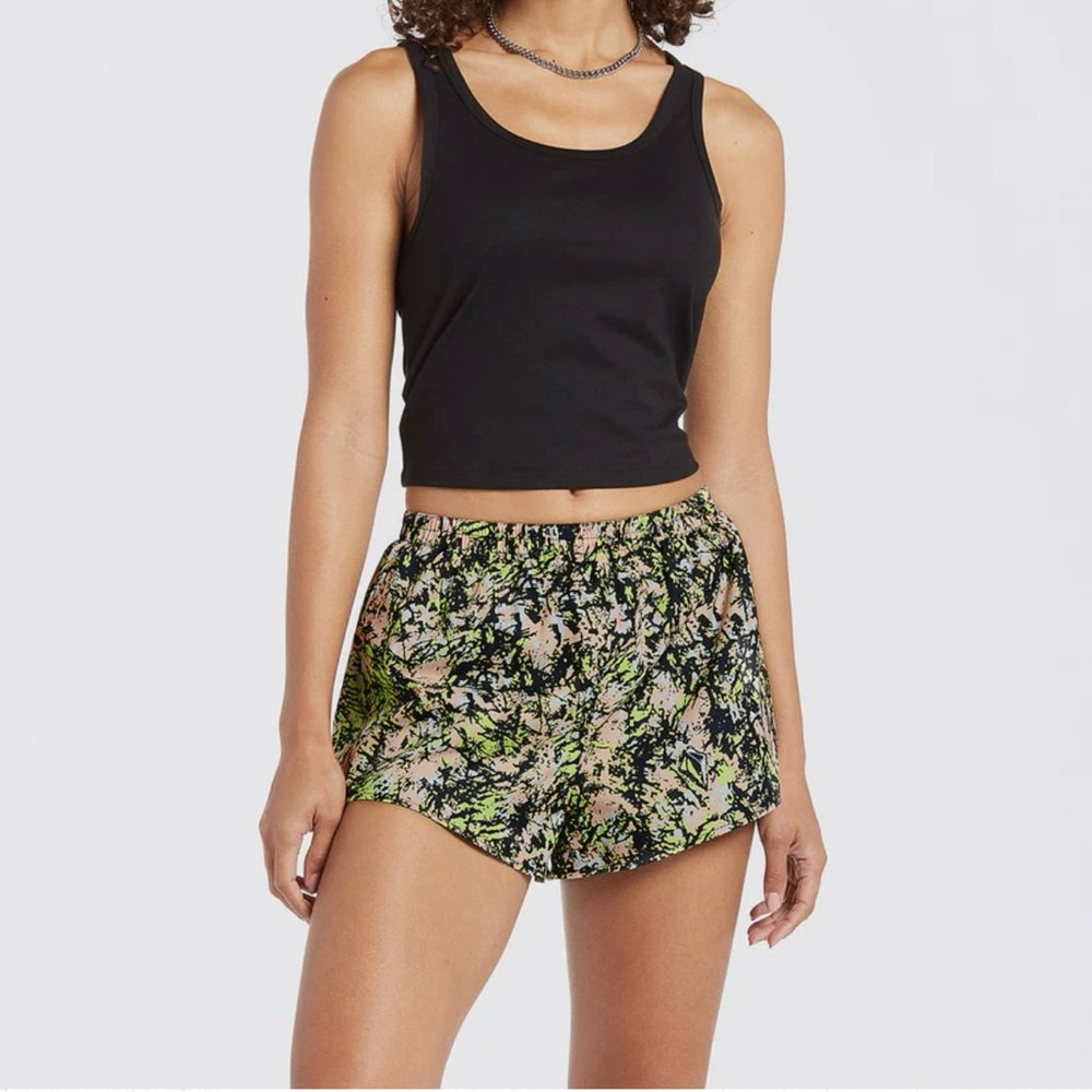 Volcom - Neon Patterned Women's Running Shorts